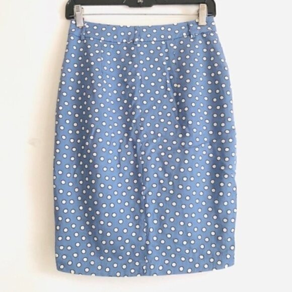 H&M Skirt 6 Tulip Button Polka Dot Carolina Blue - Picture 5 of 5